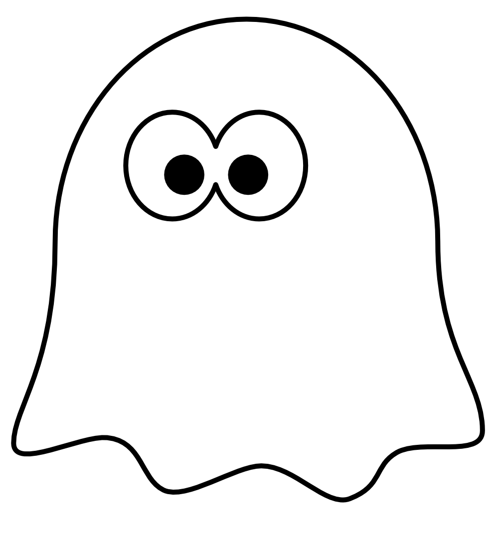 clipartist.net � Clip Art � Ghost Black White Art Art Halloween SVG