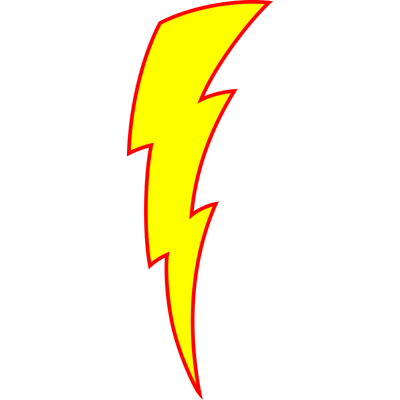cartoon lightning bolt transparent - Clip Art Library