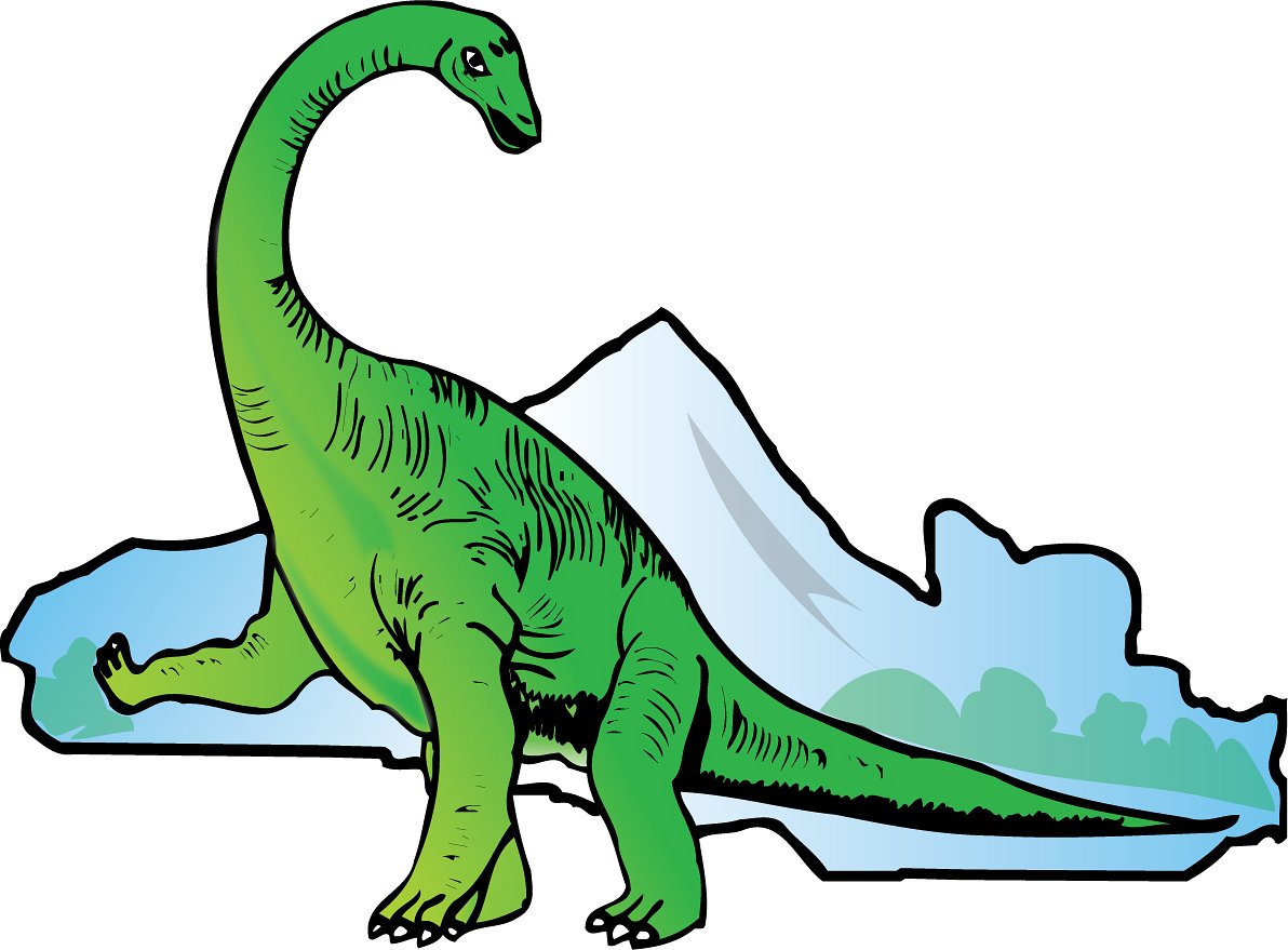 Dinosaurs : dino-d10a : Classroom Clipart