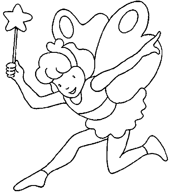 Cartoon Fairy Coloring Pages | Free Coloring Pages