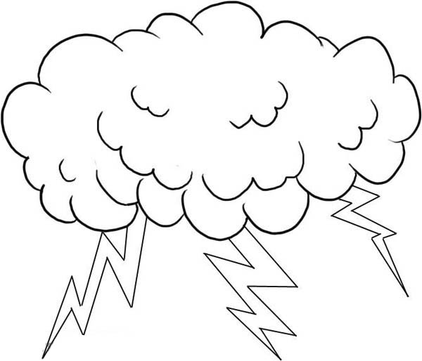 Free Lightning Bolt Coloring Page, Download Free Lightning Bolt