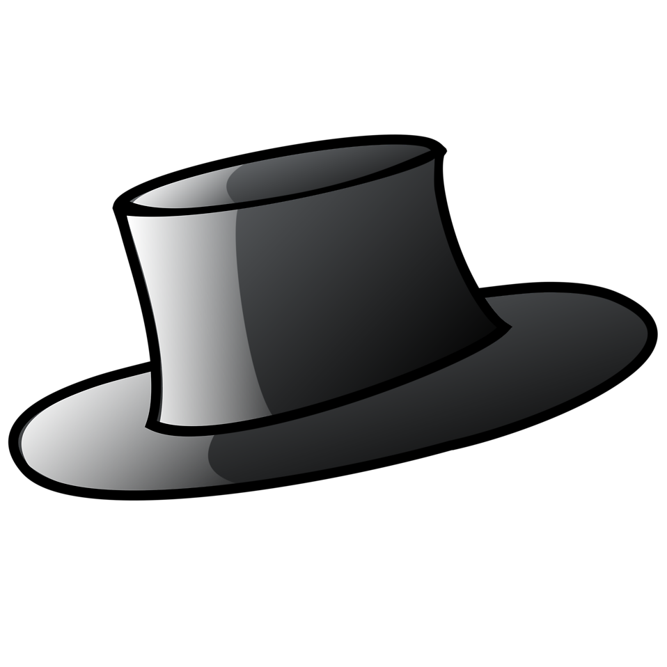 Hat | Free Stock Photo | Illustration of a black cartoon hat | # 15574