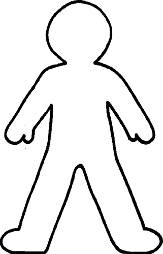Blank Outline Of Person - Clipart library