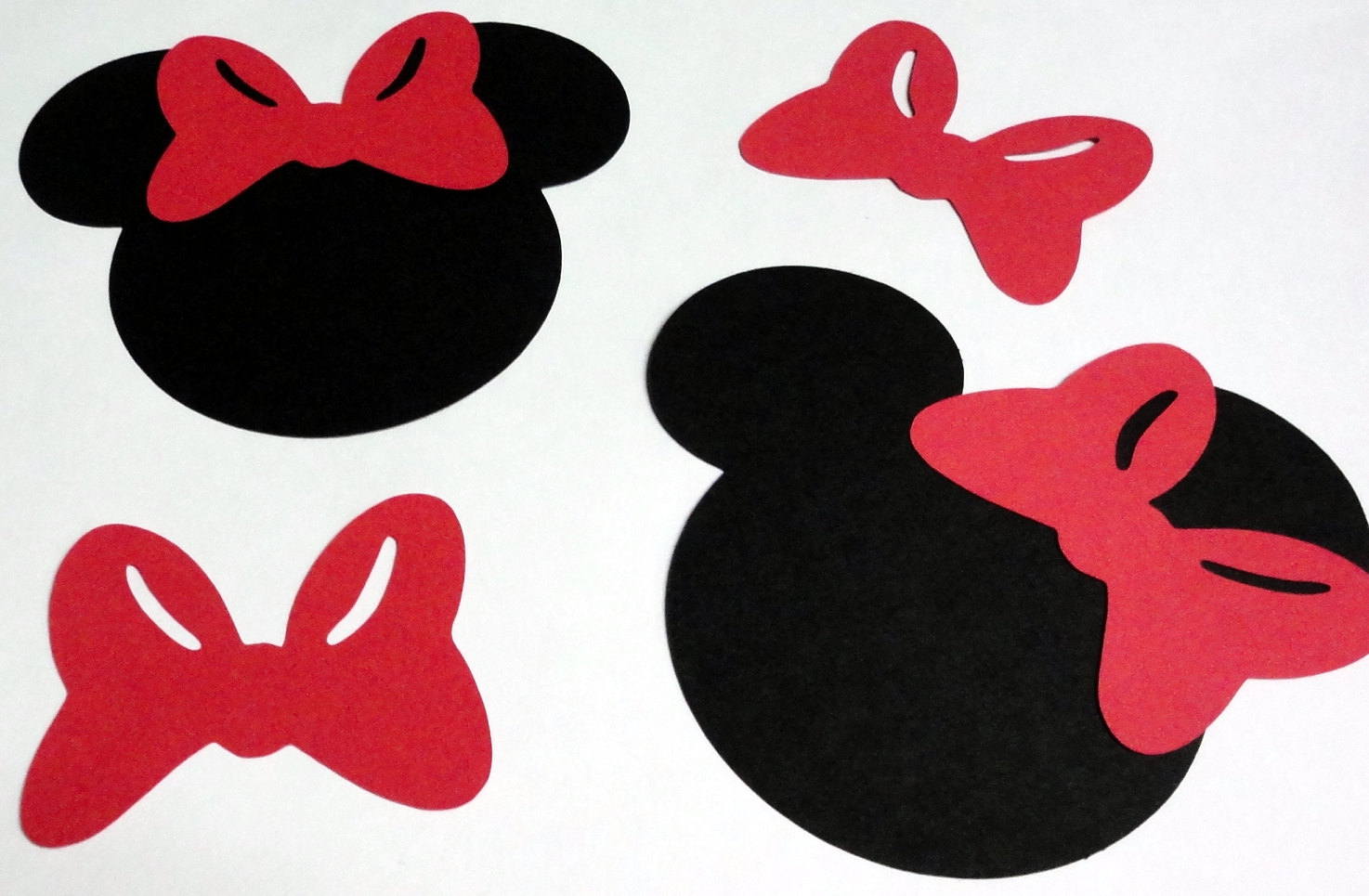 50 5 Minnie Mouse Head Silhouettes Black by StartedByAMouse1928