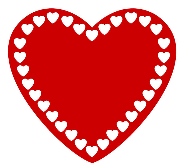 Love Red Heart - Clipart library