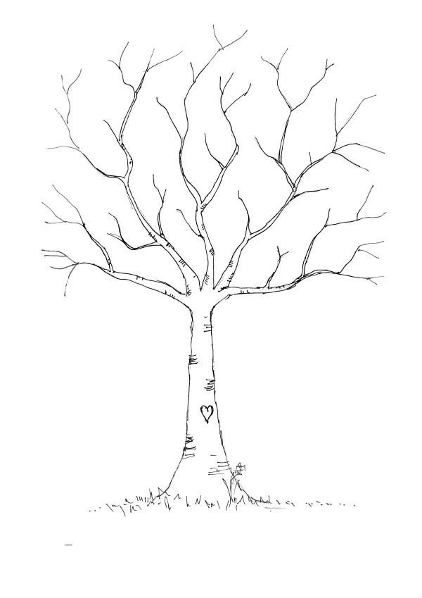 Free Tree Drawing Outline, Download Free Tree Drawing Outline png