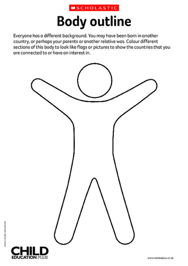 Body outline ? about me ? FREE Primary KS1  KS2 teaching resource 