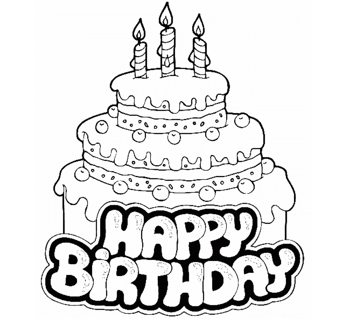 Free Birthday Cake Drawing Download Free Clip Art Free Clip Art On Clipart Library