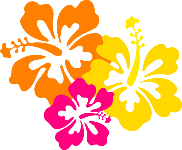 Hibiscus Flowers 4.5 clip art - vector clip art online, royalty 