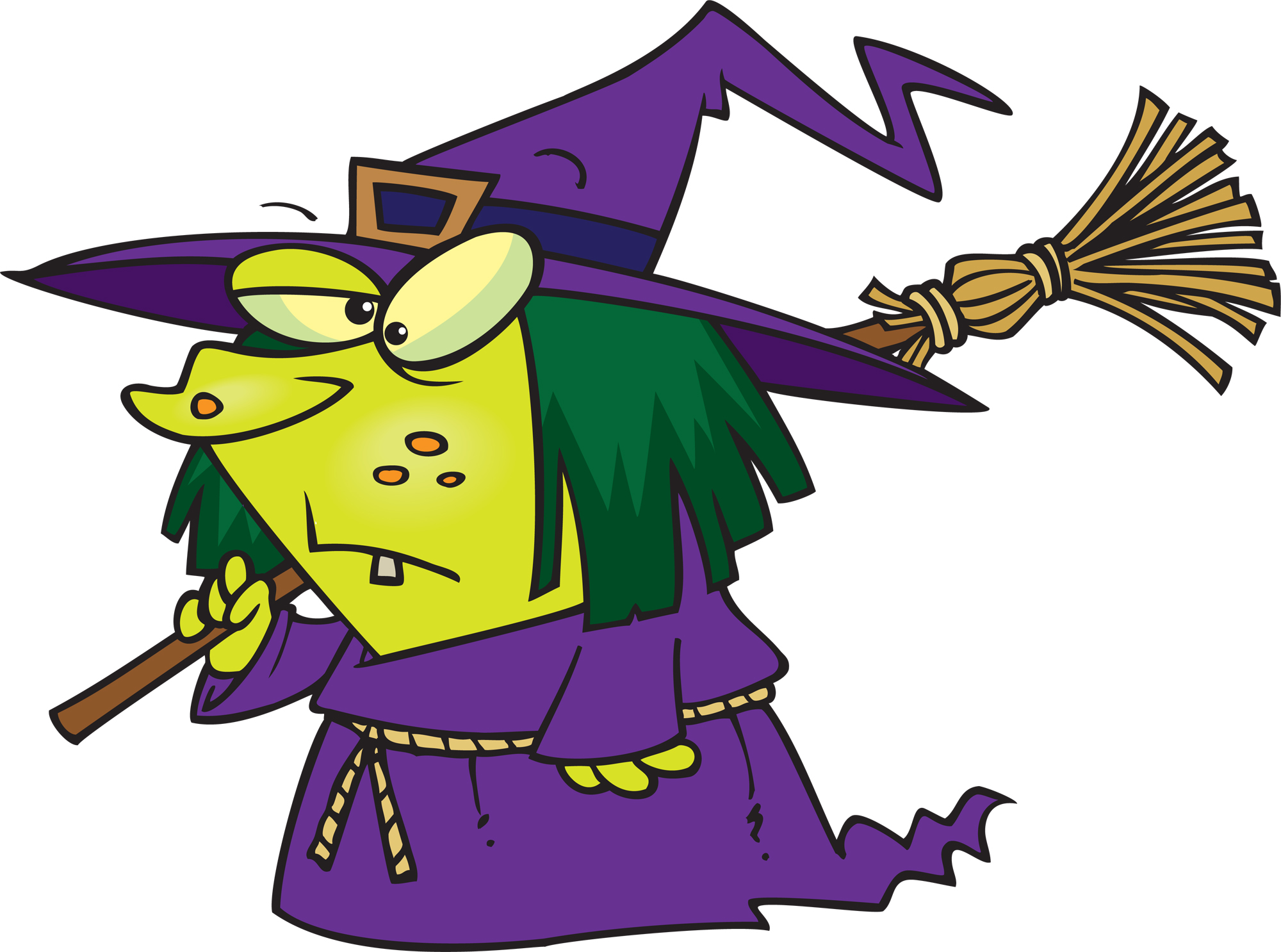 cartoon witch - Clip Art Library