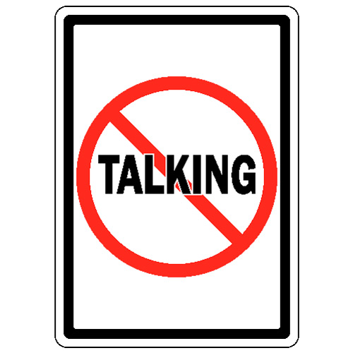 No Talking Sign - Clipart library
