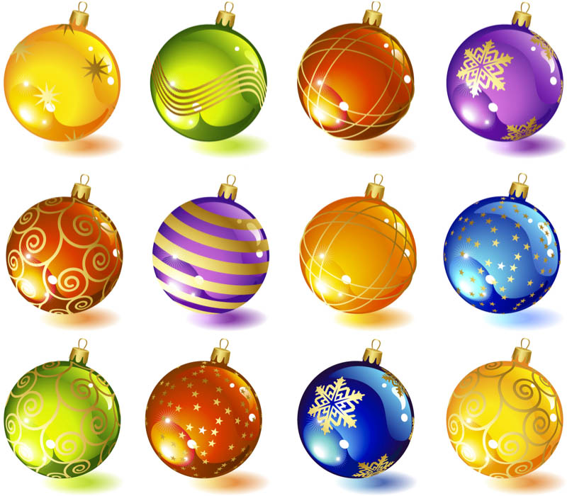 Balls For Christmas Tree Clip Art Library