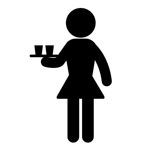 Waitress - Pictogram - Free