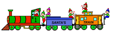 Christmas Clip Art - Elves and Fireplaces - Elves and Trains