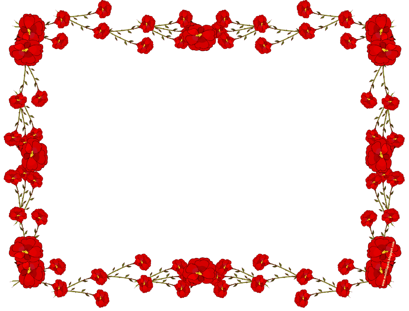 Flowers For  Rose Flower Design Border