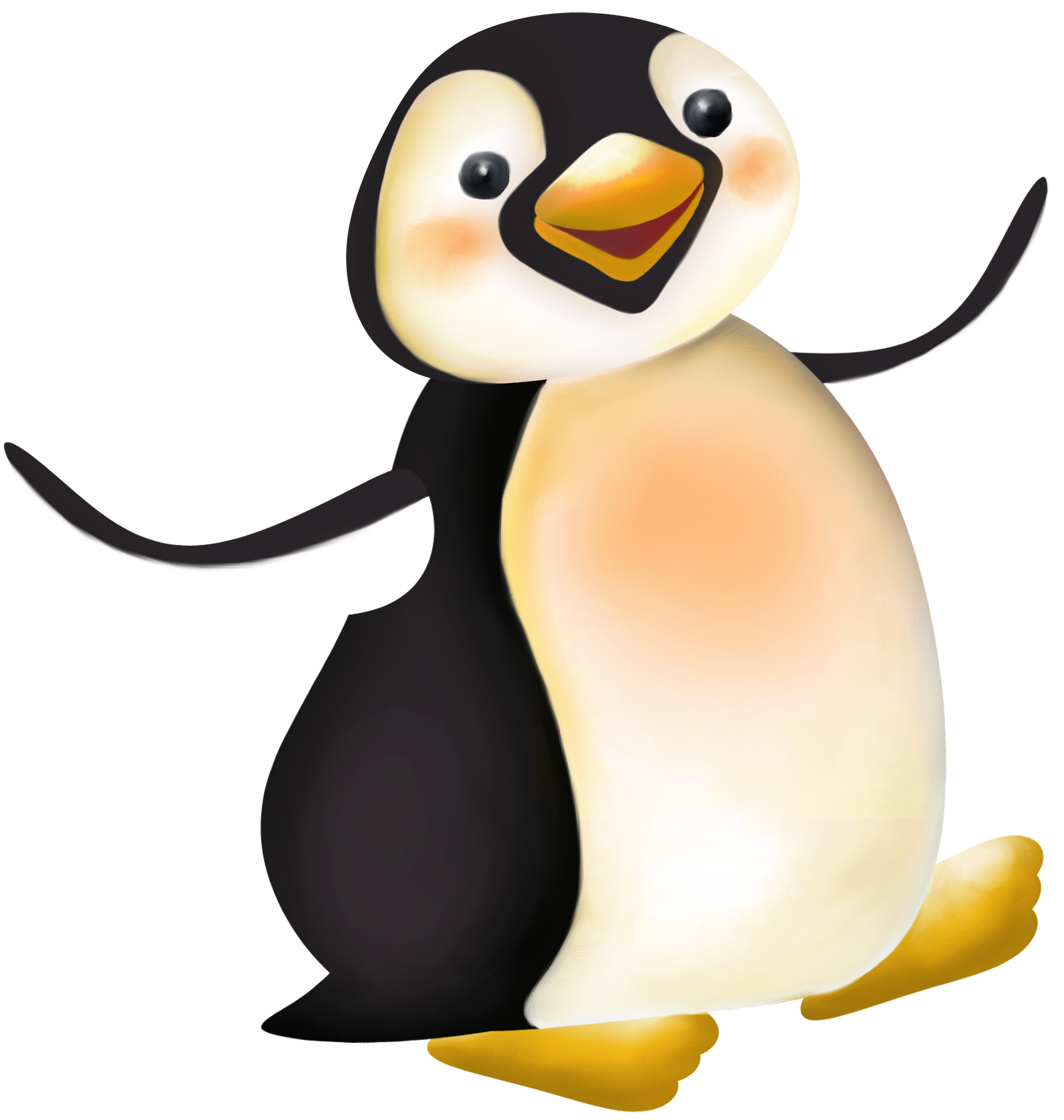 Large Penguin Cartoon PNG Clipart