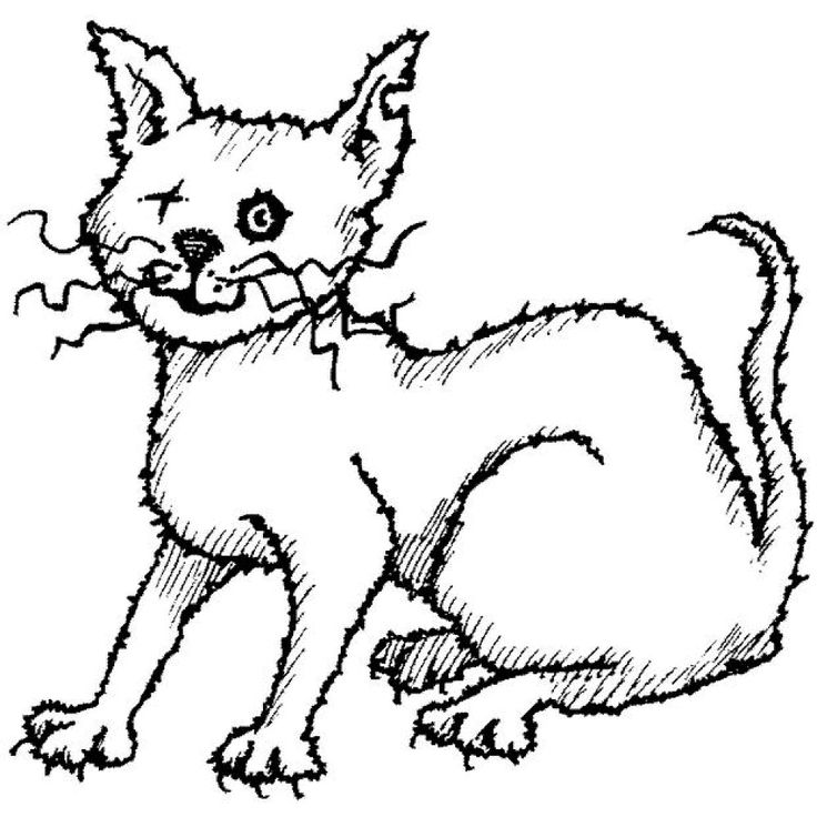 scary cat | clipart cats | Clipart library