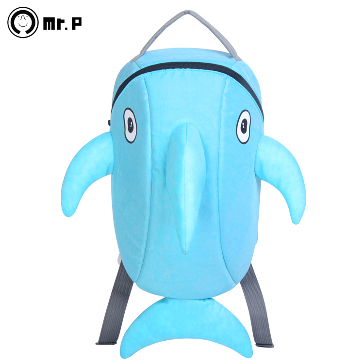 Free shipping Mr.P cute little dolphin bag / children
