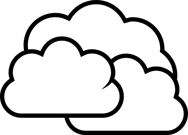 Weather Cloudy clip art - vector clip art online, royalty free 
