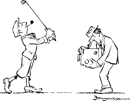 Golfer Posing clip art - Download free Other vectors