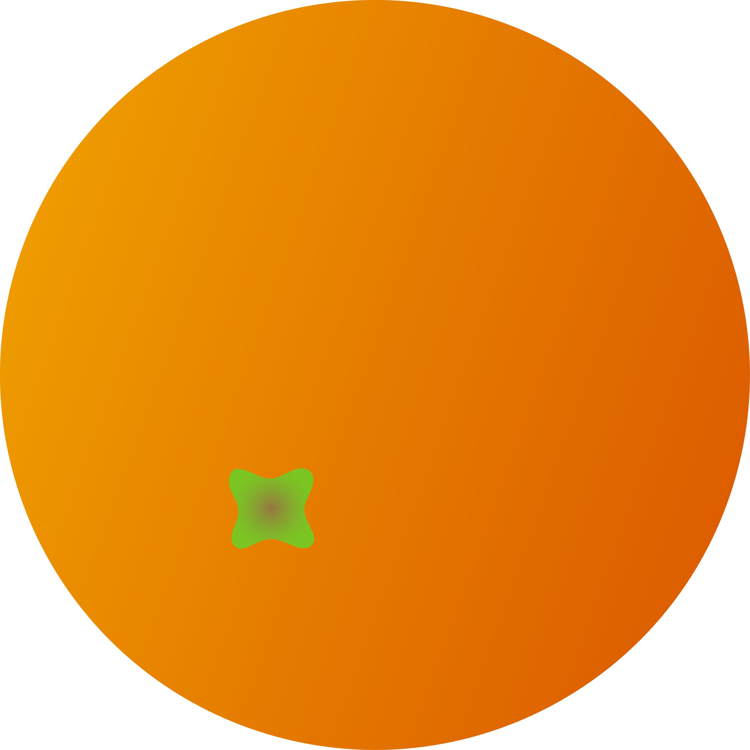 Whole Round Orange Fruit - Free Clip Art