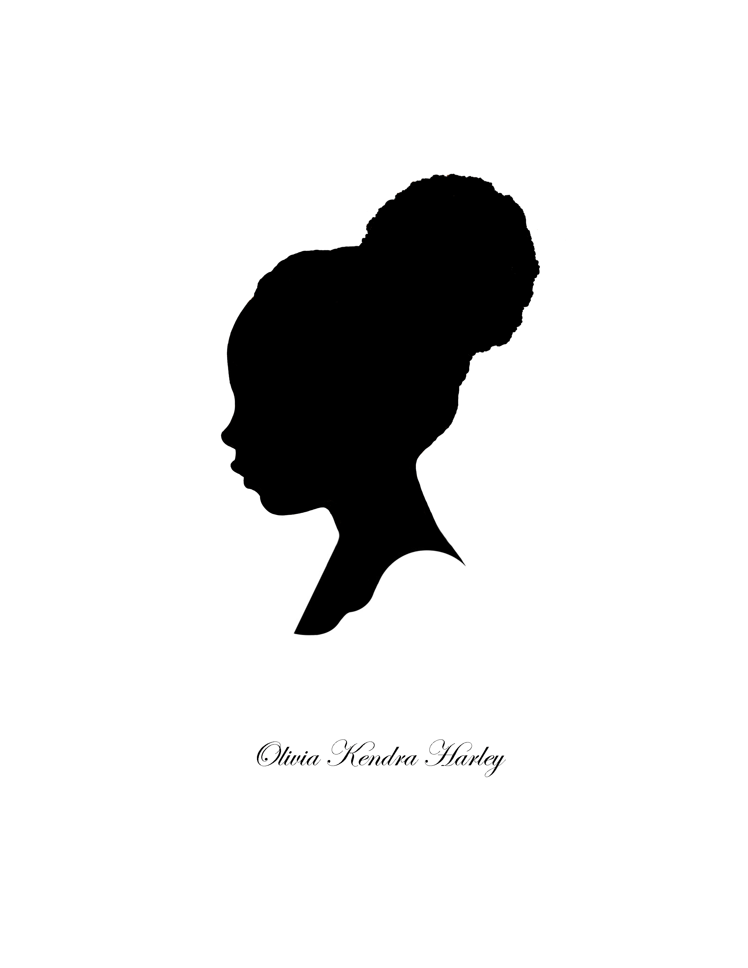 Free African American Girl Silhouette, Download Free African American