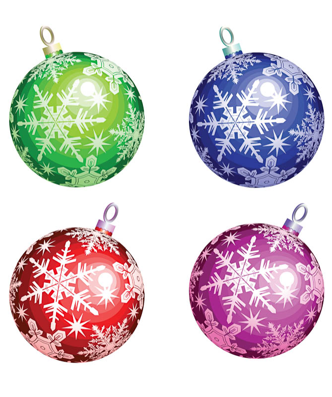 Christmas tree balls vector | Vector Graphics Blog