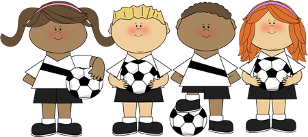 Kids Soccer Clip Art - Kids Soccer Image