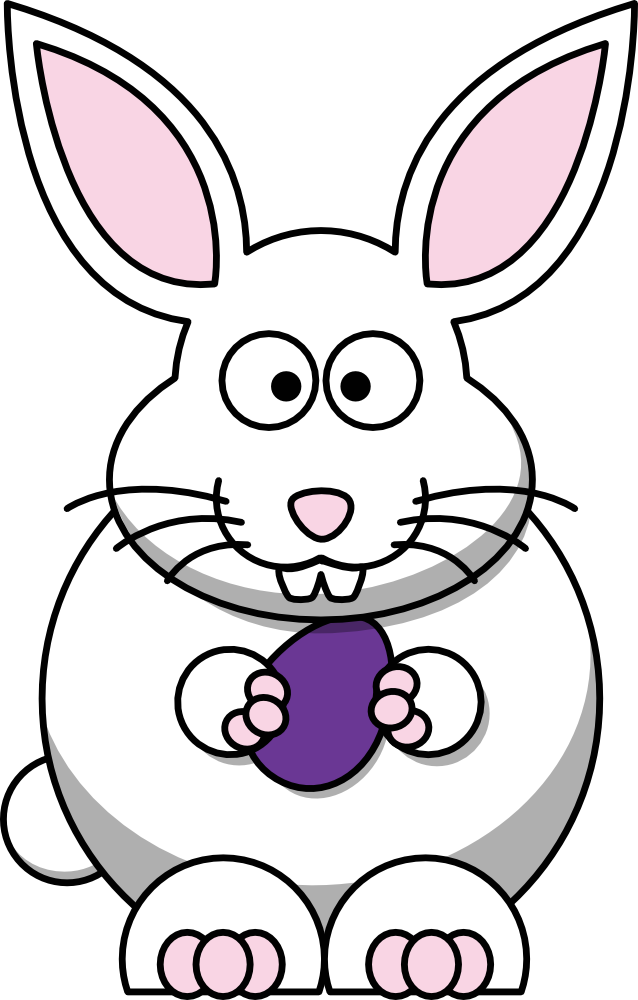 OnlineLabels Clip Art - Cartoon Bunny