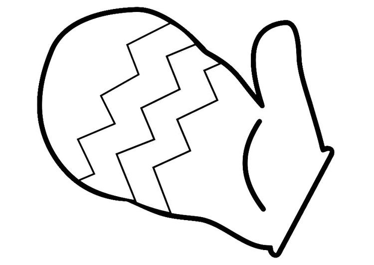 Mitten Outline - Clipart library