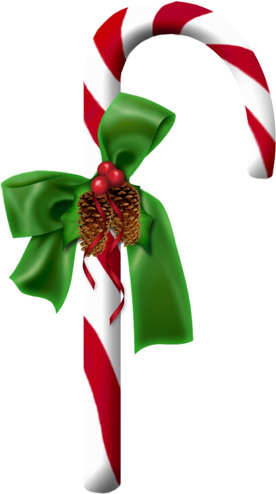 Candy cane clip art with pine cones | Clip Art Holiday Scrapbook, Car�