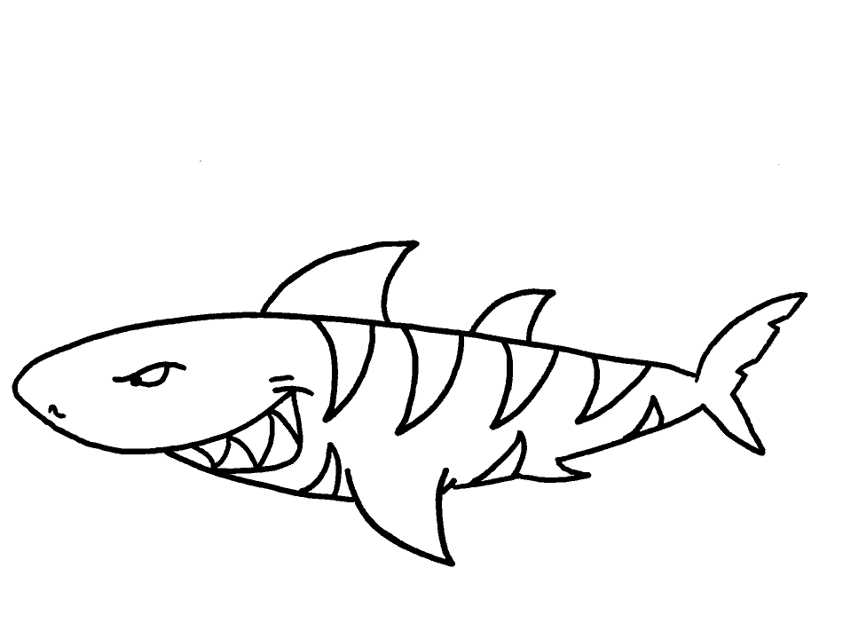 nurse shark Colouring Pages