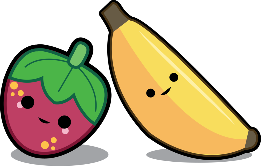 Clipart library: More Like Banana and Strawberry Best Buds by Fai-is-sexy
