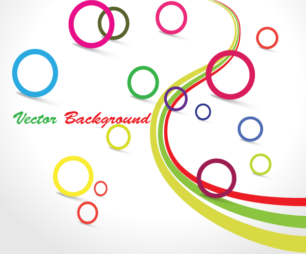 Colorful Circle Vector Graphic Design Background Free Download