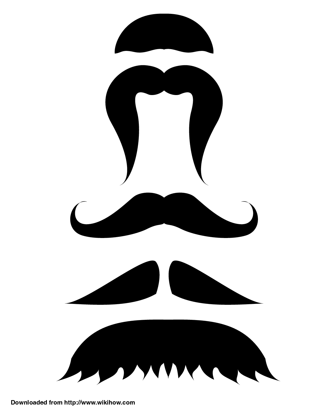 Printable Mustache Template - wikiHow