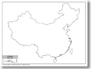 Outline Map of China 