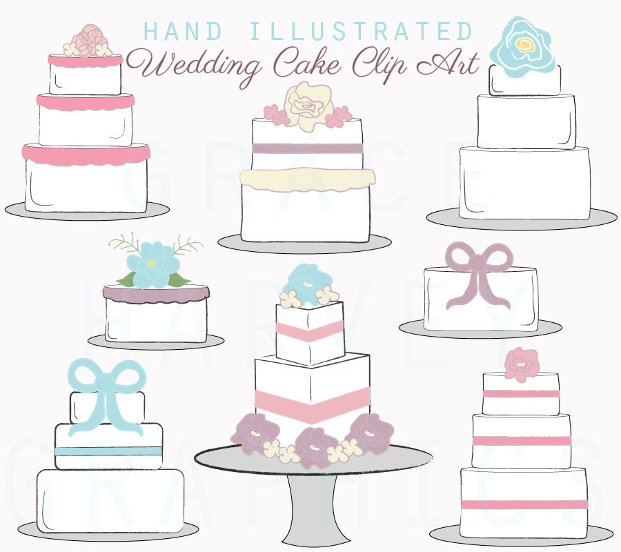 free wedding cake clip art photos - photo #49