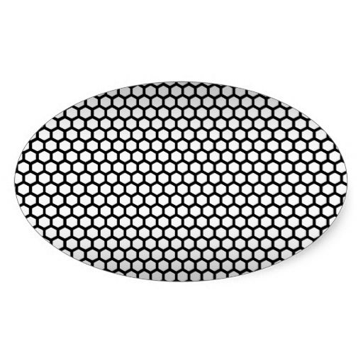 Cool Metallic Black and Silver Design Oval Sticker | Zazzle
