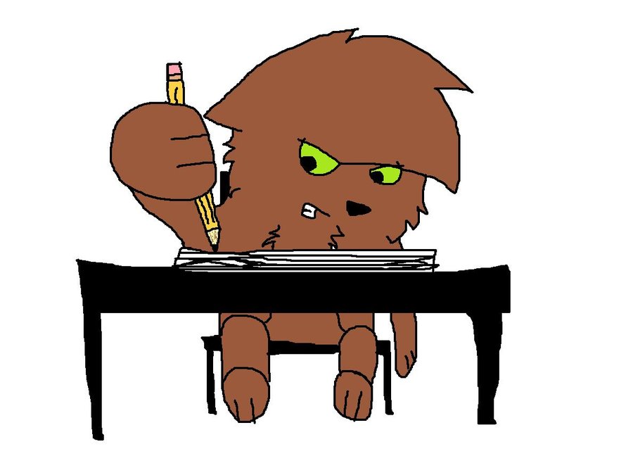 Stupid homework! by SpectrumPaw on Clipart library