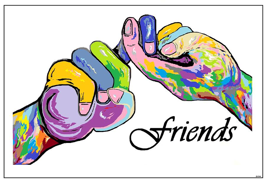 Friends . . . An American Sign Language Painting by Eloise 
