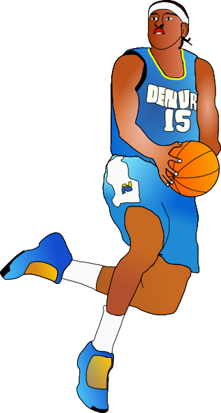Basketball Player clip art - vector clip art online, royalty free 