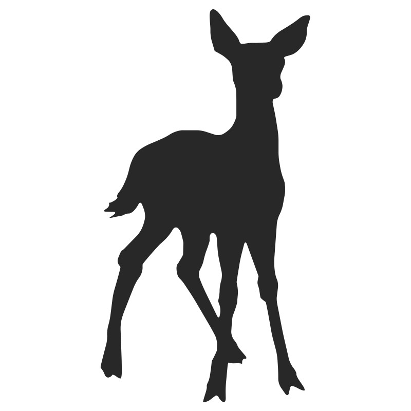 Free Baby Deer Silhouette, Download Free Baby Deer Silhouette png