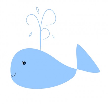 Cartoon Whale clip art Vector clip art - Free vector for free download