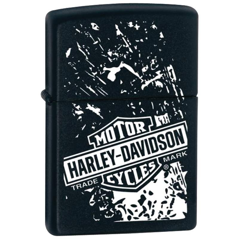 Motorcycle Riders, Harley-Davidson Bar Shield Trademark Lighter