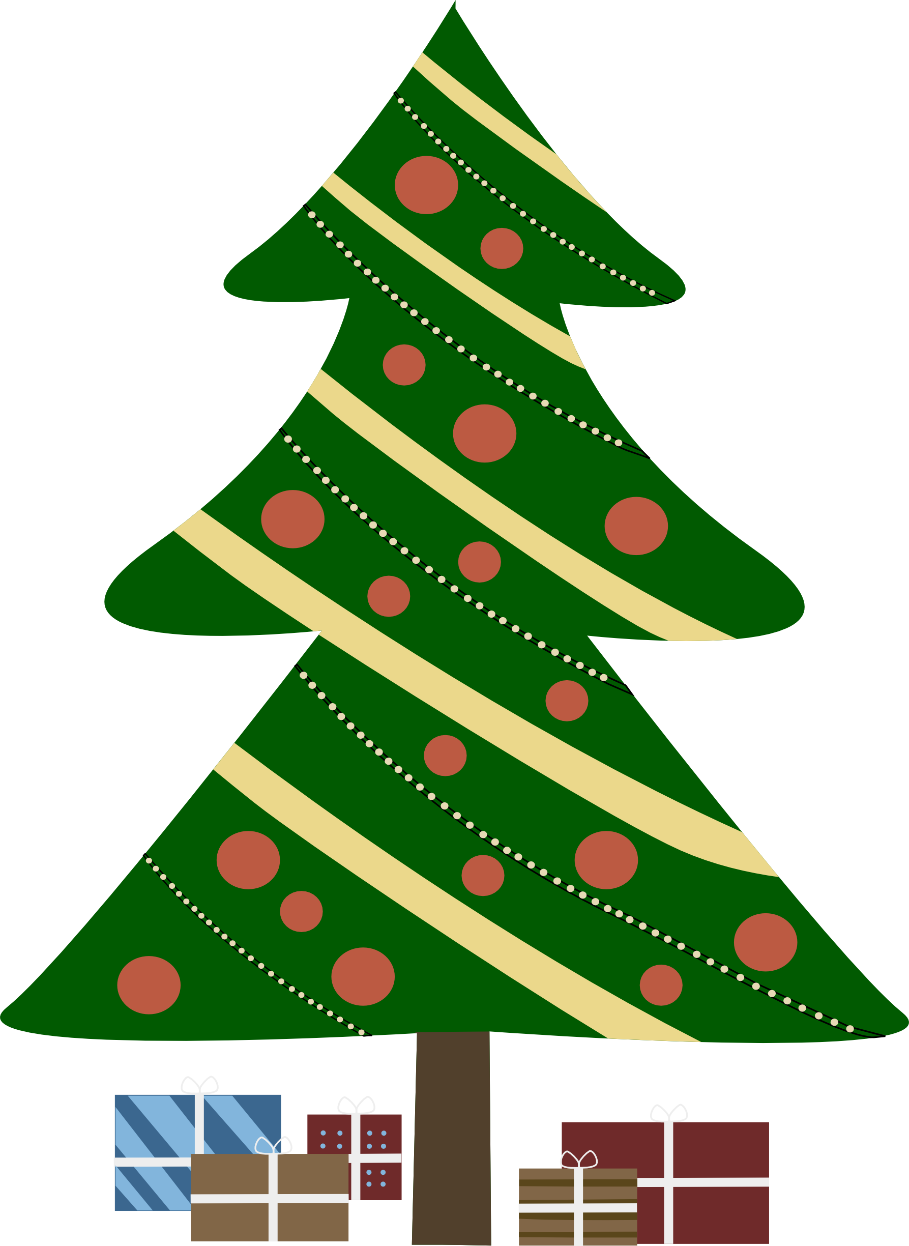 Xmas Stuff For  Christmas Tree Cartoon Png