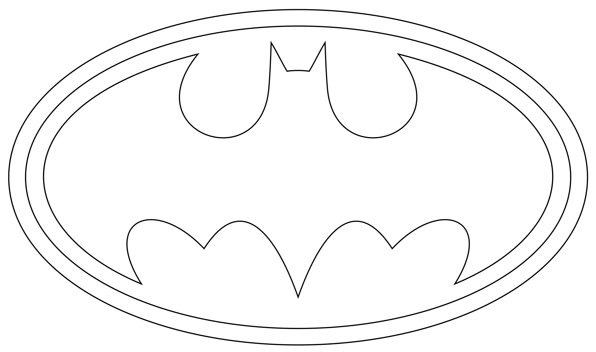Batman Logo Template 