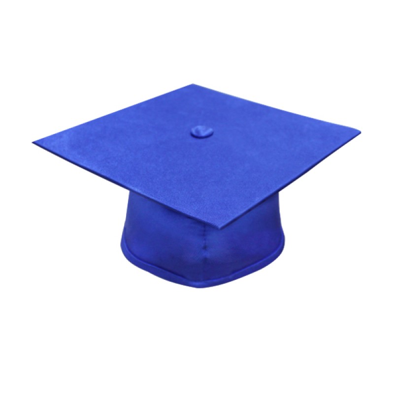 Matte Royal Blue Bachelor Academic Cap, Gown  Tassel | Gradshop