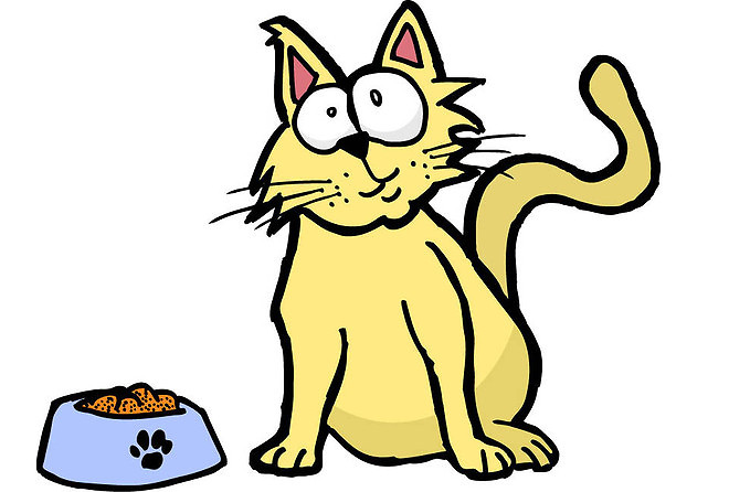 silly cat cartoon - Clip Art Library