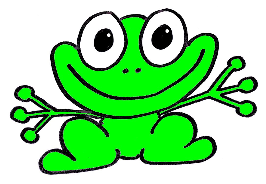 Cute Cartoon Frogs - Clipart library