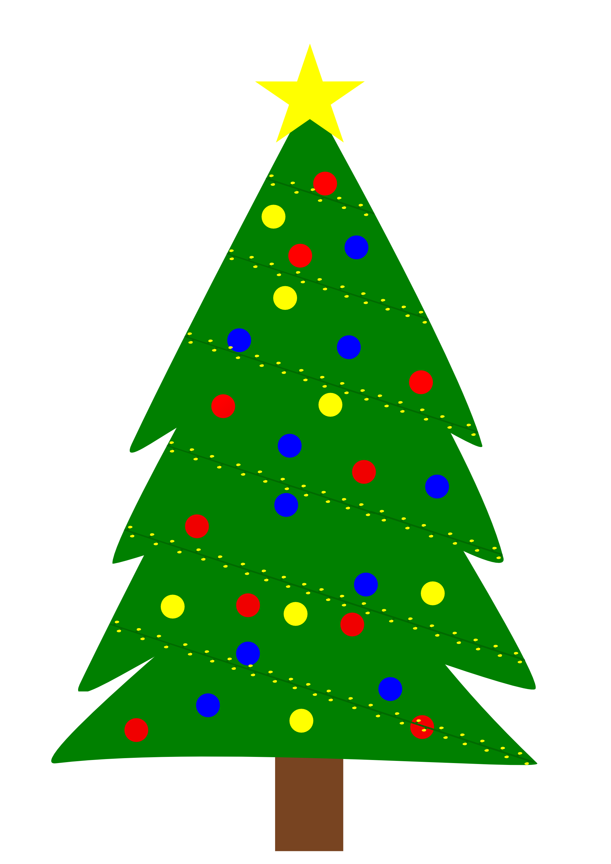 Clipart Christmas Tree Template